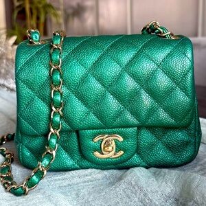 ❌SOLD❌18s Mini7 RARE Chanel Emerald w/ GHW